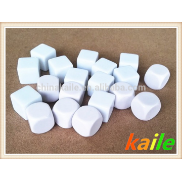 Plastic blank white dice